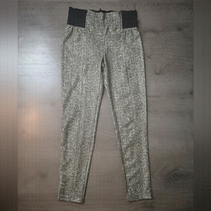 Y2k vintage Lycra metallic GOLD pants
